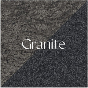 Visuel fourreau en papier recyclé granite réversible effet pierre gris foncé et gris clair 